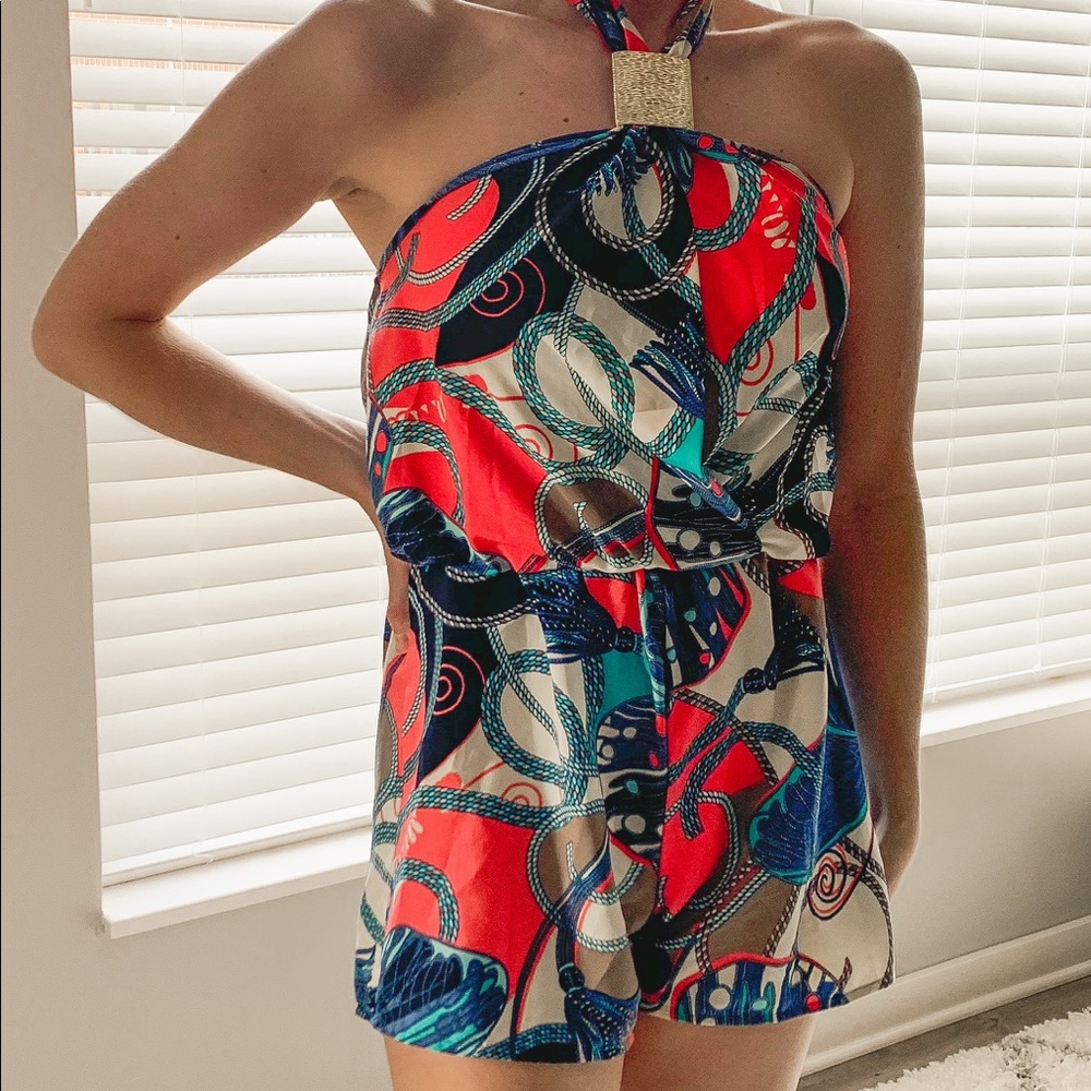 Bright colorful romper